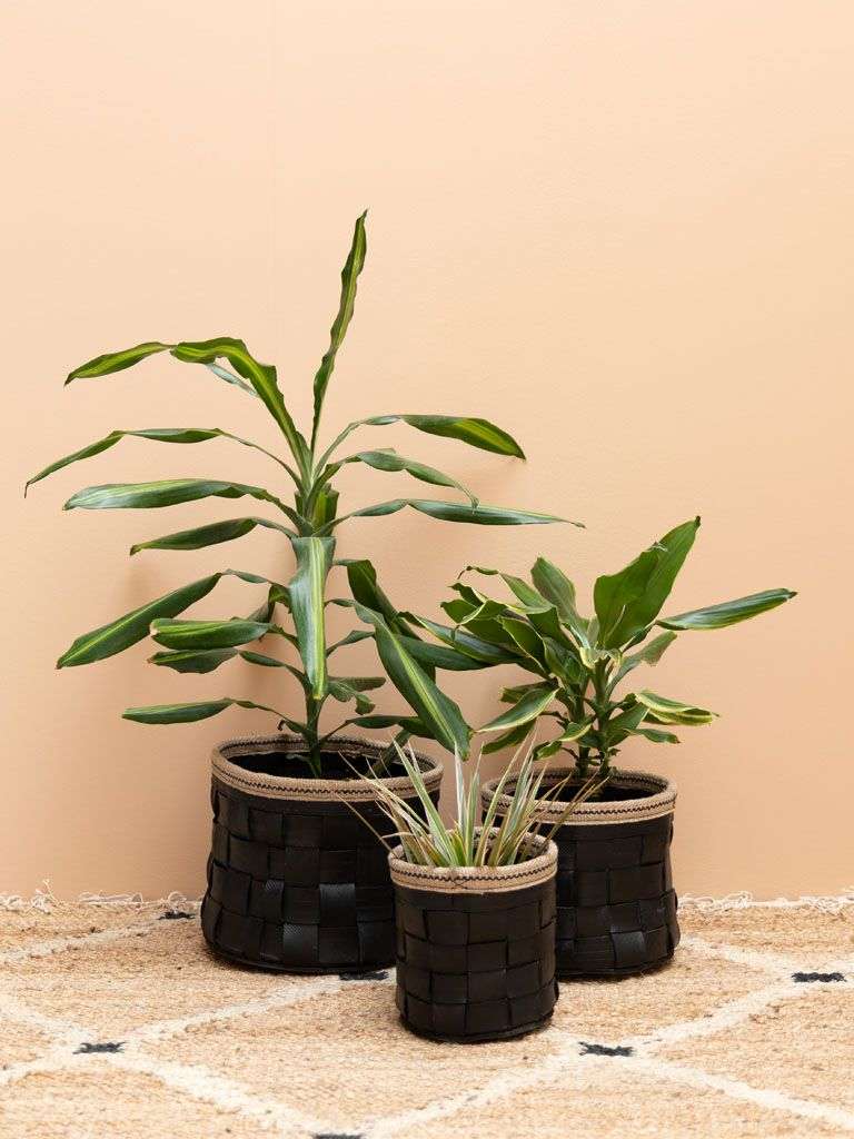 Cache pot pneu recyclé petit modèle