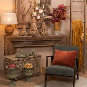 Fauteuil William tissu olive