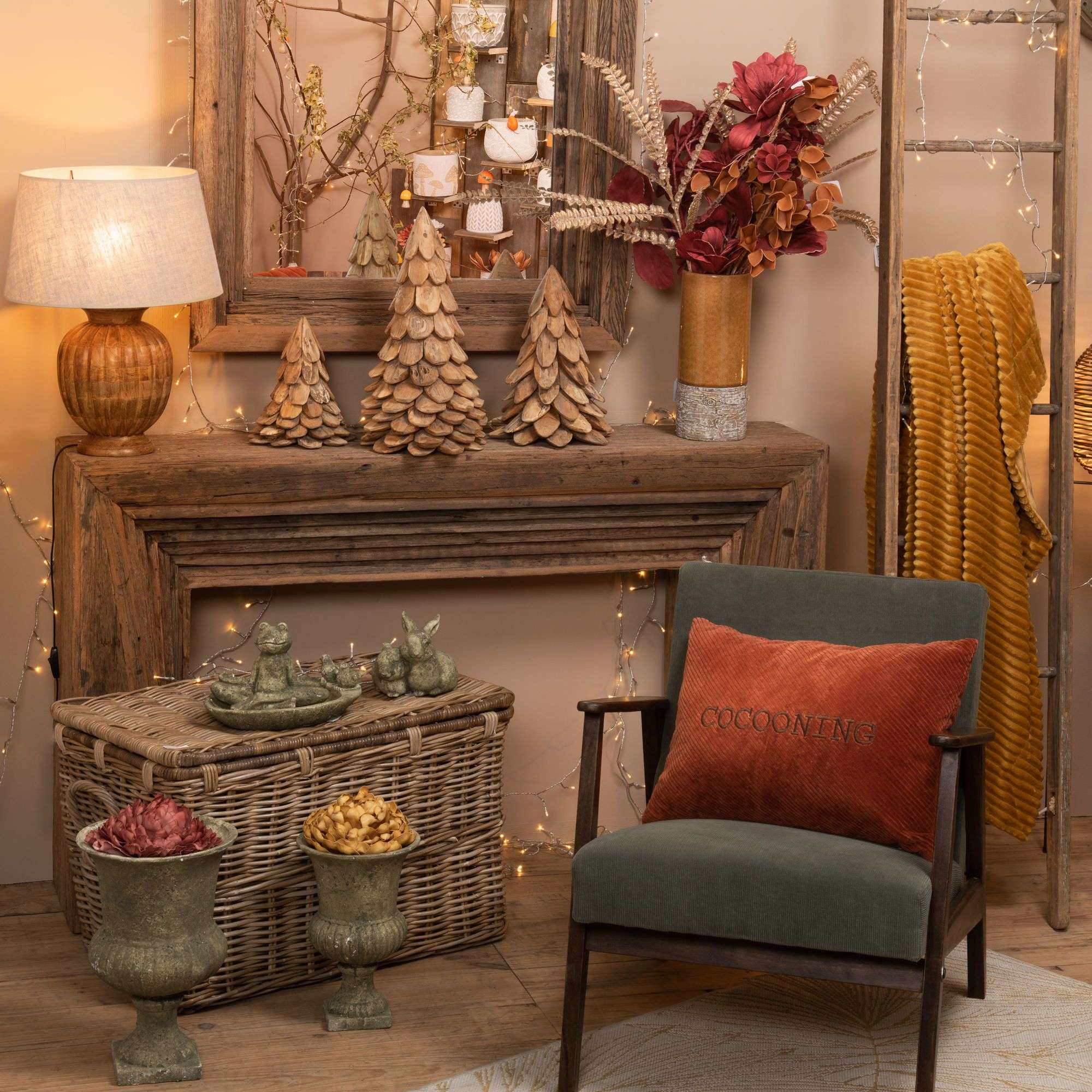 Fauteuil William tissu olive