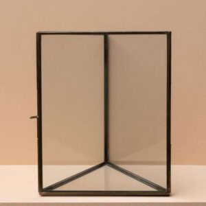 Grand porte photo triangle de verre