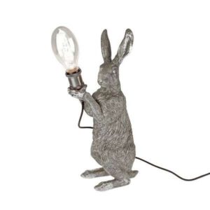 Lampe lapin Meister silver