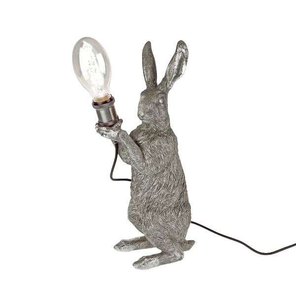 Lampe lapin Meister silver