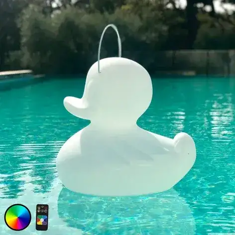 Lampe canard extérieur blanche