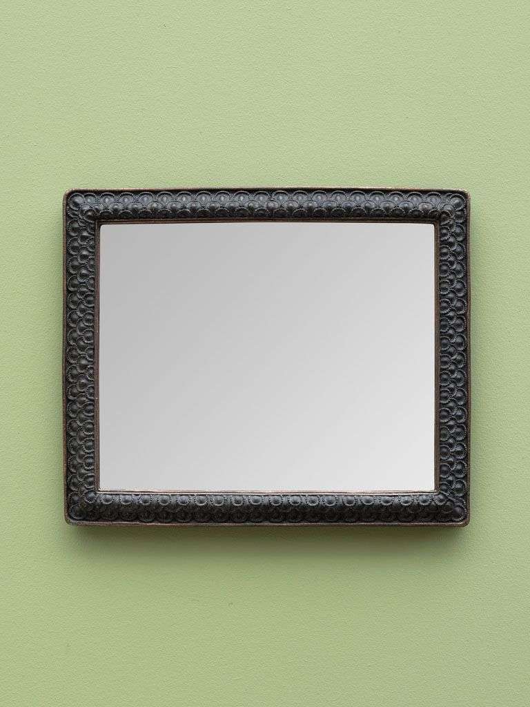Miroir noir et or