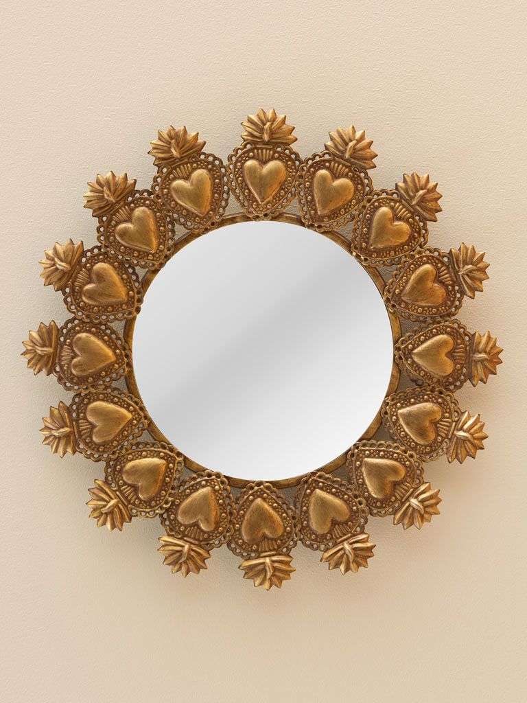 Miroir ronde d&rsquo;ex voto