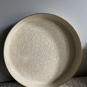 Plateau berbère en métal mastic