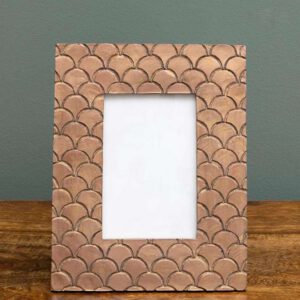 Porte photo écailles or rose (10x15)