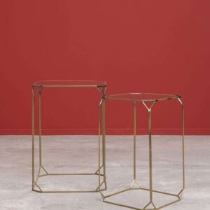 Table d'appoint hexagonal