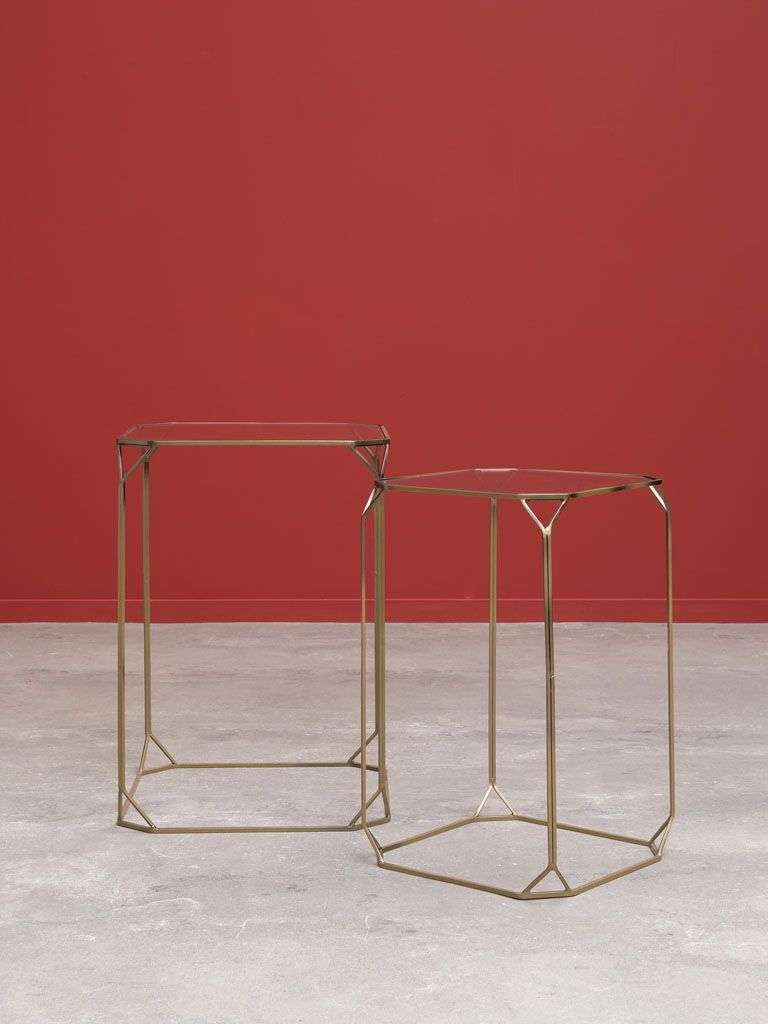 Table d&rsquo;appoint hexagonal