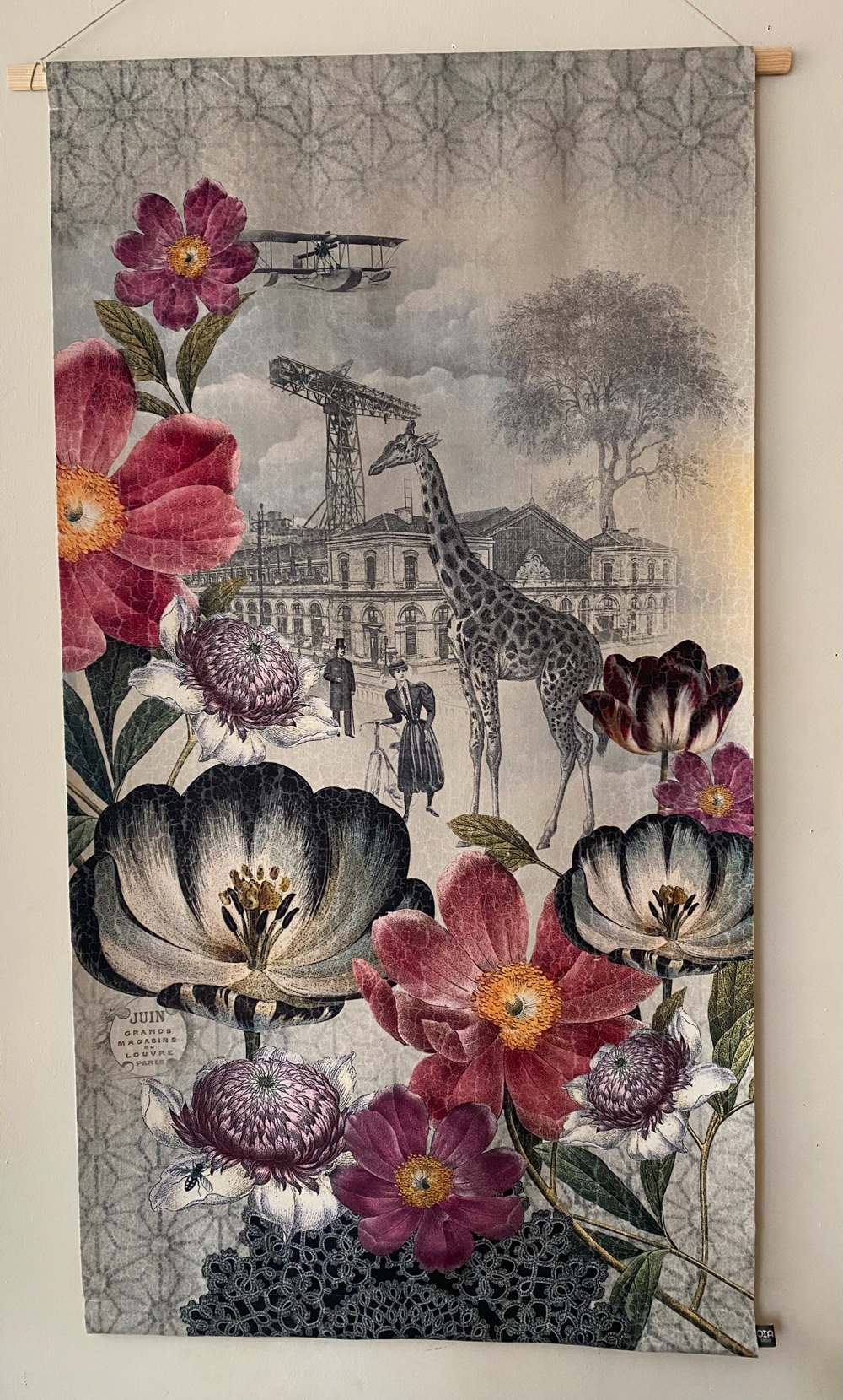 Tapisserie murale escale botanique