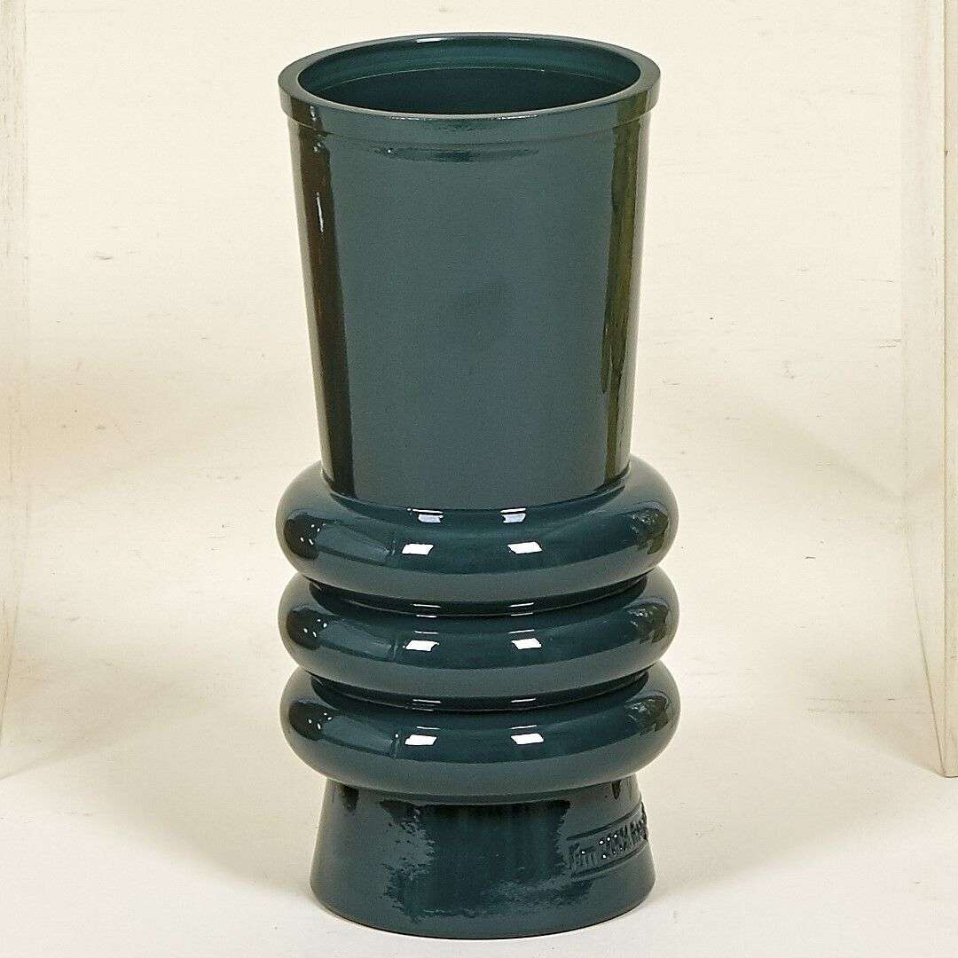 Vase vert opaque