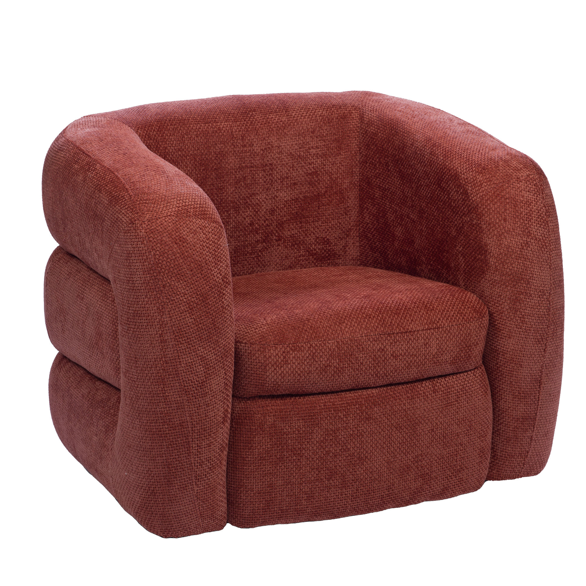 Fauteuil pivotant orange