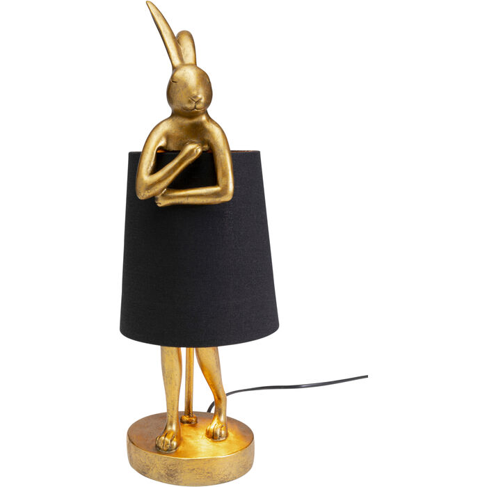 Lampe lapin dorée petit modèle