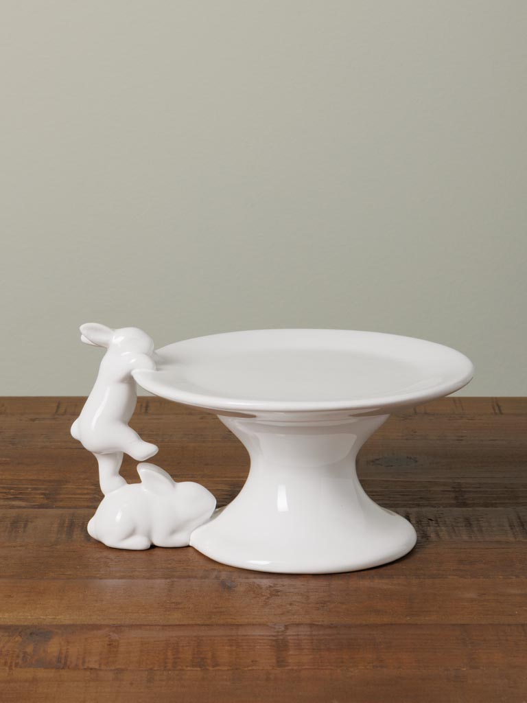 Plat à gâteau 2 lapins