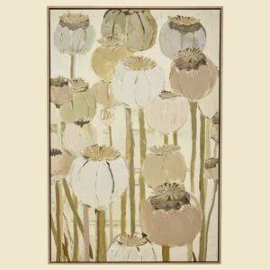 Toile capsules de coquelicots