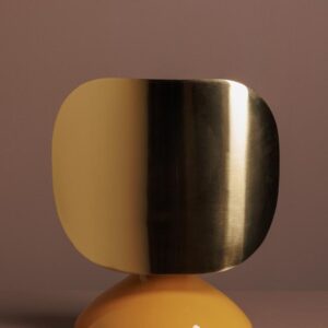 Lampe ocre et or Panya