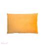 Coussin velours jaune