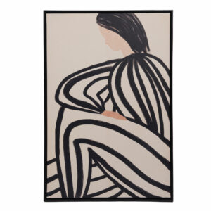 Toile femme aux traits