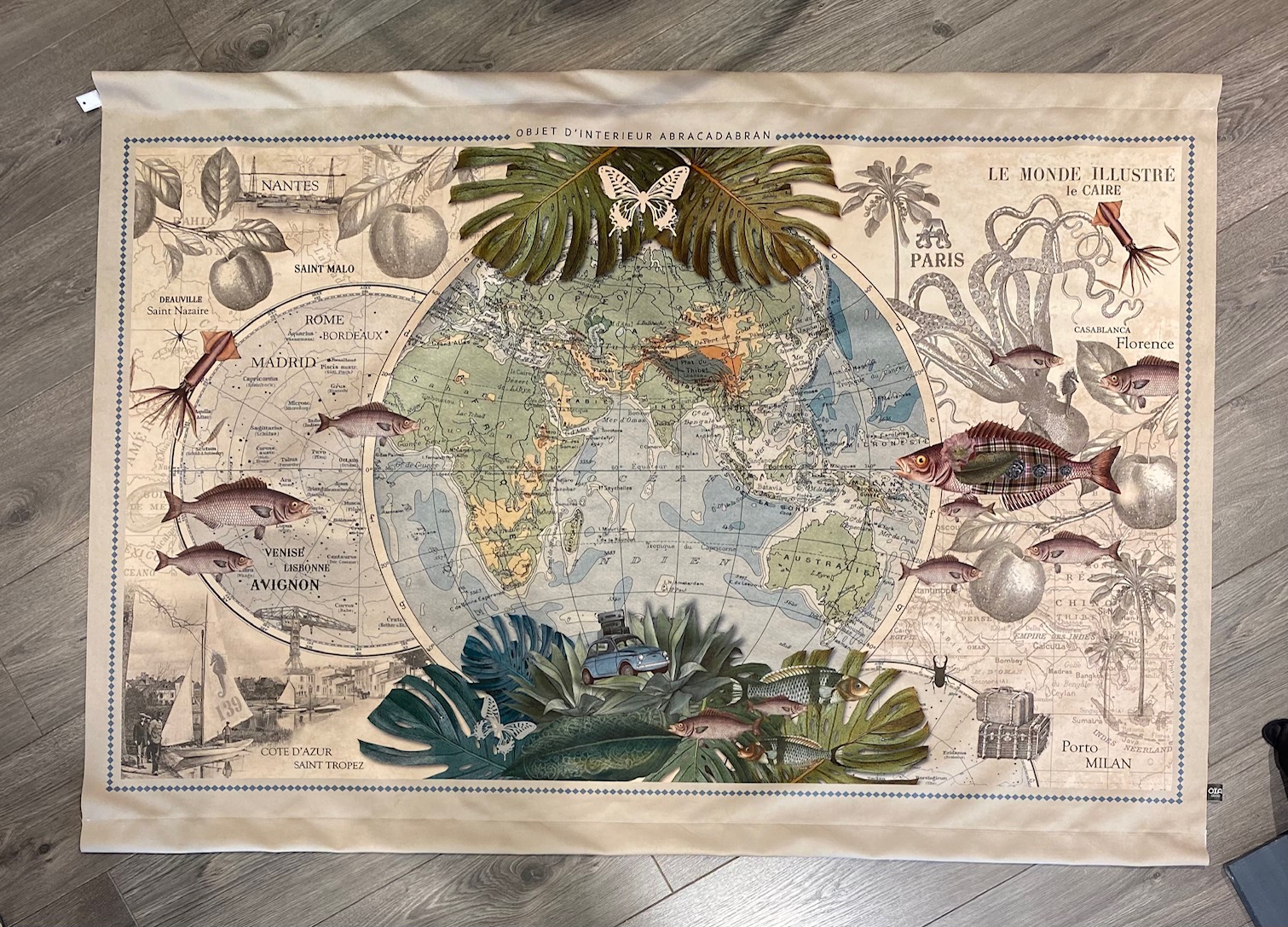 Tapisserie murale île mystérieuse